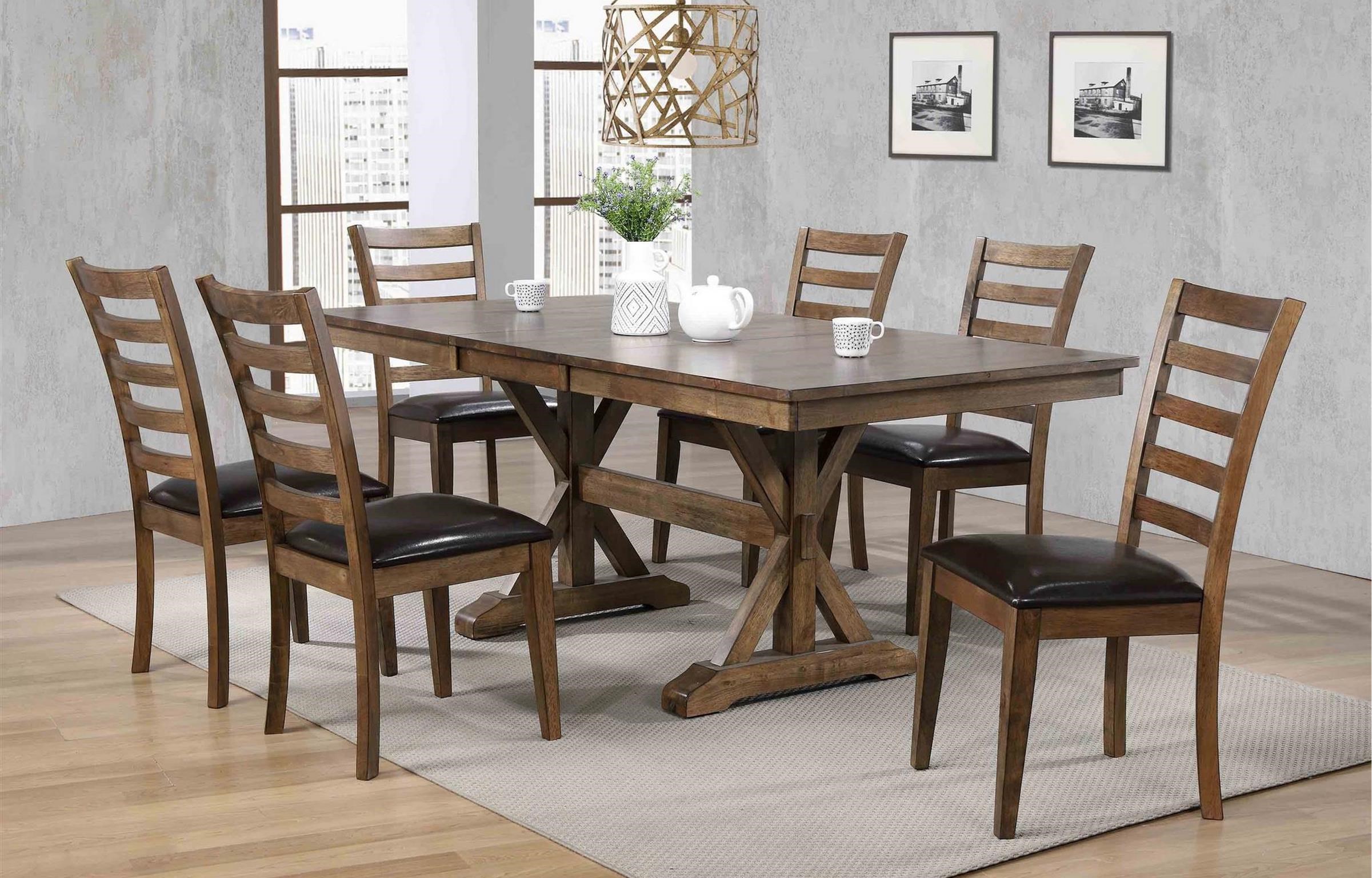 Newport PKG3878TAB 7 Pc. Dining Set Bennett s Furniture and Mattresses Dining 7 or more Piece Sets